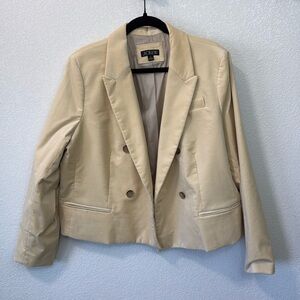 Jcrew double breasted velvet blazer